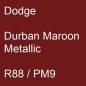 Preview: Dodge, Durban Maroon Metallic, R88 / PM9.